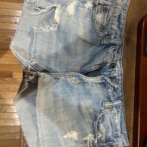 American Eagle Outfitters Light Blue Jean Shorts